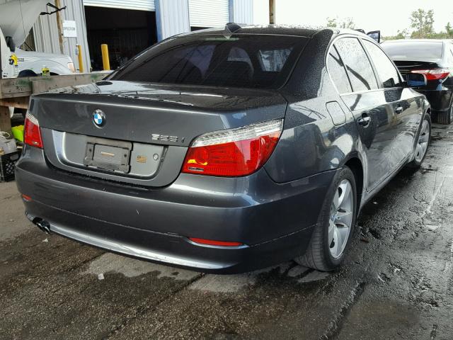 WBANU53598CT11335 - 2008 BMW 528 I GRAY photo 4