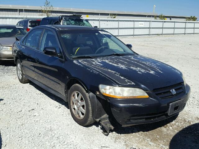 1HGCG56702A076410 - 2002 HONDA ACCORD SE BLACK photo 1