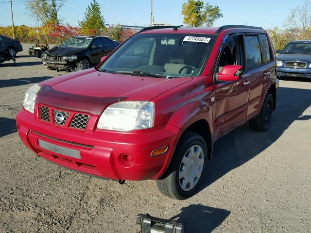 JN8BT08T95W001171 - 2005 NISSAN X-TRAIL XE RED photo 2