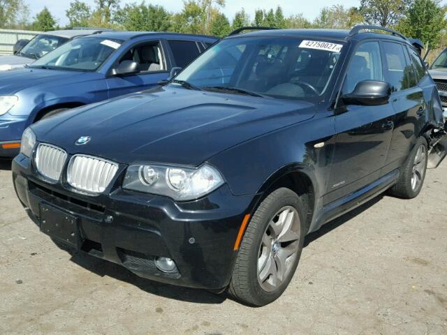 WBXPC9C42AWJ39170 - 2010 BMW X3 XDRIVE3 BLACK photo 2