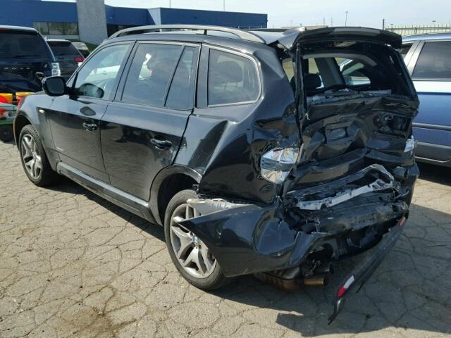 WBXPC9C42AWJ39170 - 2010 BMW X3 XDRIVE3 BLACK photo 3