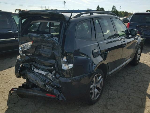 WBXPC9C42AWJ39170 - 2010 BMW X3 XDRIVE3 BLACK photo 4