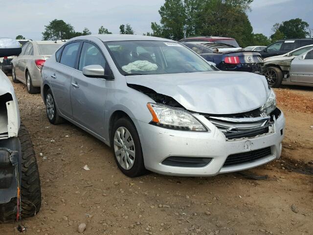 3N1AB7AP6DL612606 - 2013 NISSAN SENTRA S SILVER photo 1