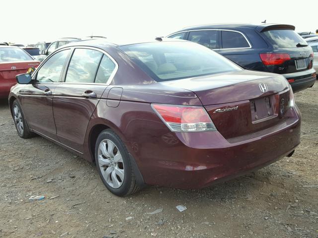 1HGCP2F80AA153587 - 2010 HONDA ACCORD EXL MAROON photo 3