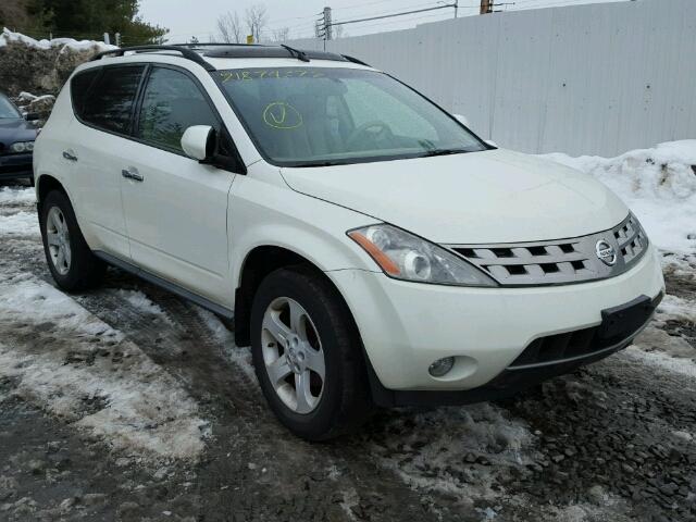 JN8AZ08W65W441756 - 2005 NISSAN MURANO WHITE photo 1