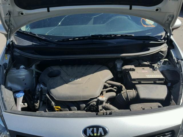 KNADM4A33E6406006 - 2014 KIA RIO LX SILVER photo 7