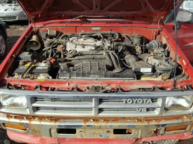 JT3VN66W9K0040610 - 1989 TOYOTA 4RUNNER VN RED photo 7