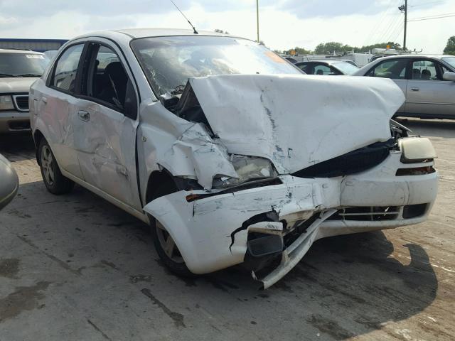 KL1TD56686B603163 - 2006 CHEVROLET AVEO BASE Ақ фото 1