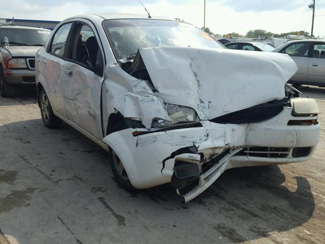 KL1TD56686B603163 - 2006 CHEVROLET AVEO BASE Ақ фото 9