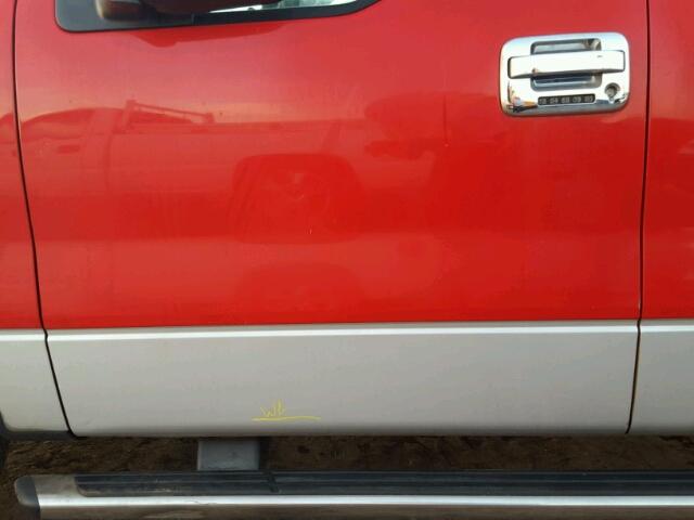 1FTRW12WX6KD07041 - 2006 FORD F150 RED photo 9