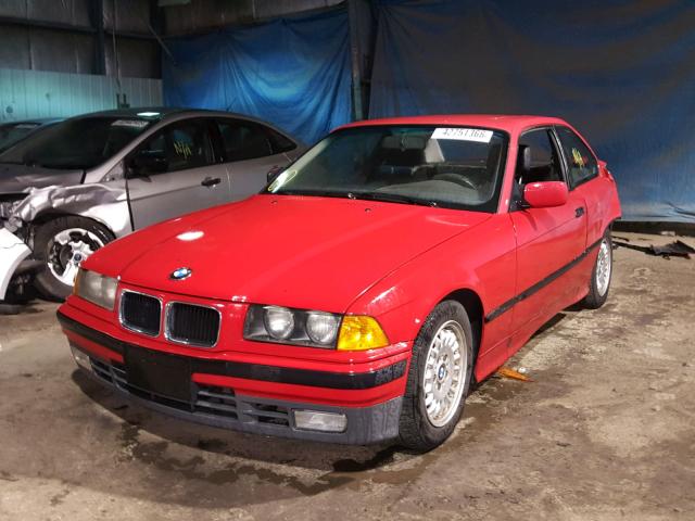 WBABE5311PJA04784 - 1993 BMW 318 IS RED photo 2