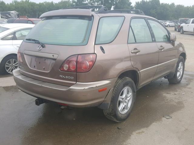 JT6HF10U1X0042611 - 1999 LEXUS RX 300 BROWN photo 4