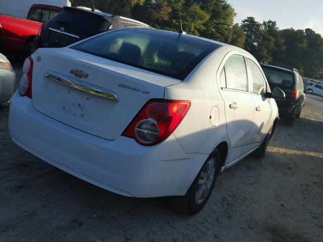 1G1JC5SH2E4184412 - 2014 CHEVROLET SONIC WHITE photo 4