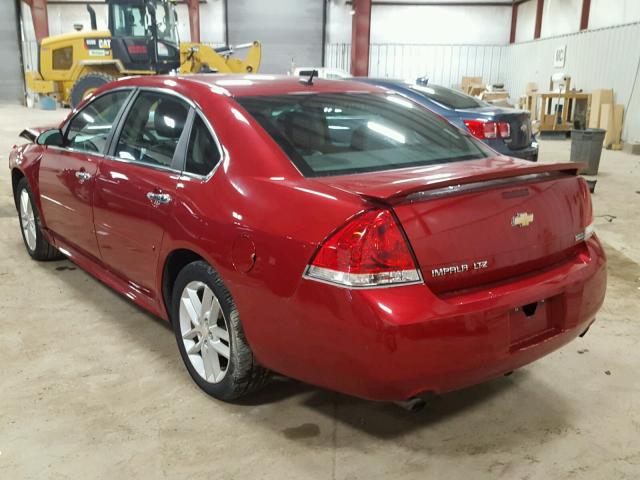 2G1WC5E38C1322954 - 2012 CHEVROLET IMPALA LTZ RED photo 3