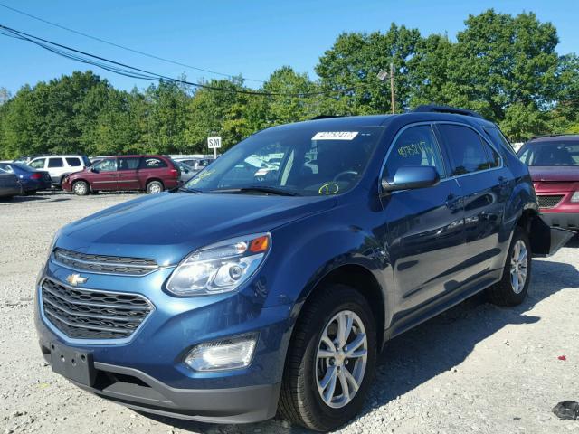 2GNFLFEK6H6180531 - 2017 CHEVROLET EQUINOX LT BLUE photo 2