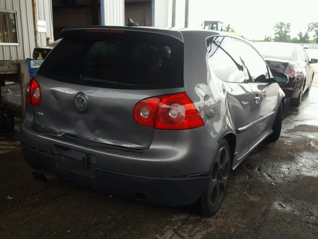 WVWEV71K38W315917 - 2008 VOLKSWAGEN GTI GRAY photo 4