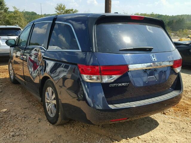 5FNRL5H69GB064814 - 2016 HONDA ODYSSEY EX BLUE photo 3