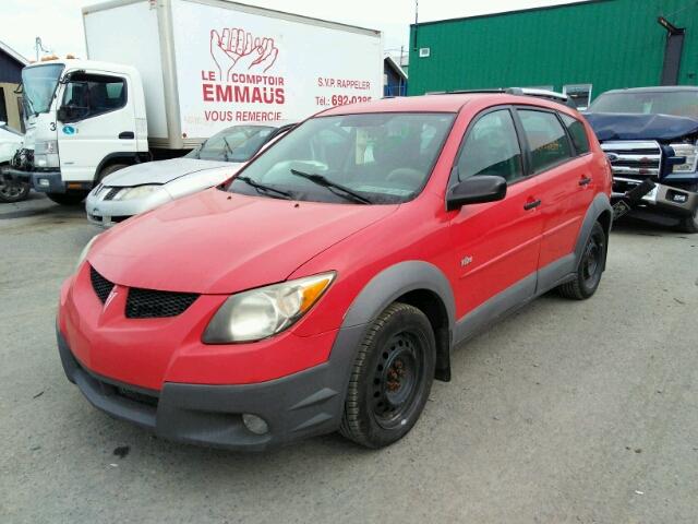 5Y2SL628X3Z429331 - 2003 PONTIAC VIBE RED photo 2