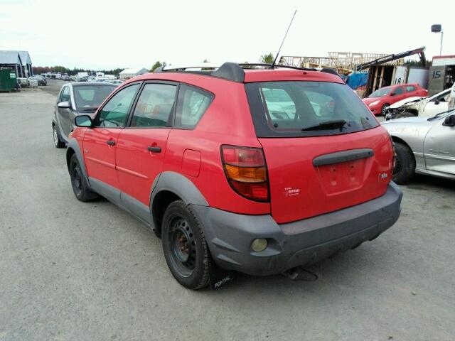 5Y2SL628X3Z429331 - 2003 PONTIAC VIBE RED photo 3