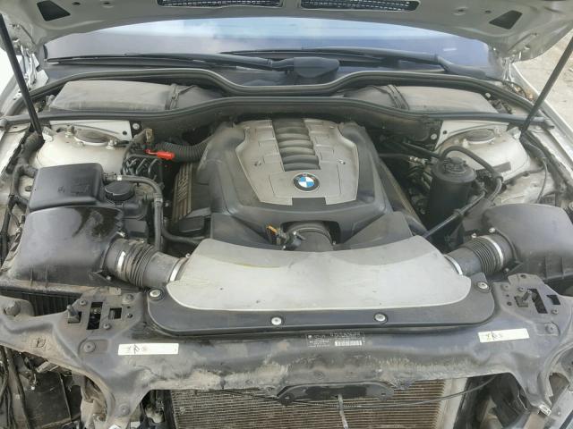 WBAHL83507DT09970 - 2007 BMW 750 I SILVER photo 7