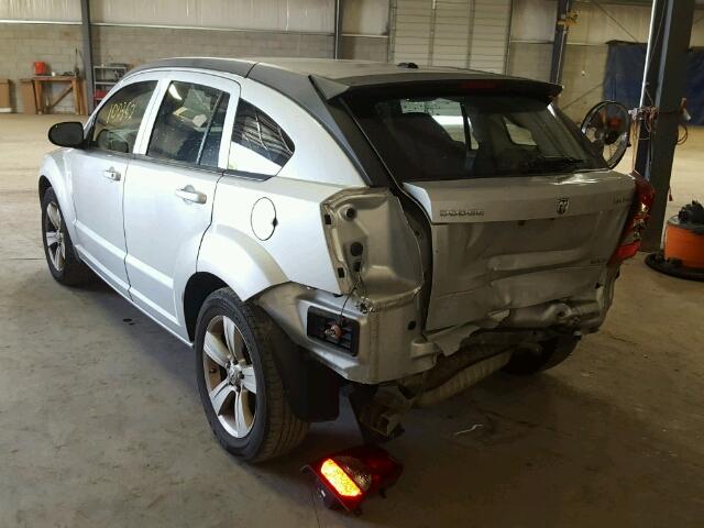 1B3CB4HA3AD662713 - 2010 DODGE CALIBER SX SILVER photo 3