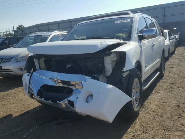 5N1BA08A87N705592 - 2007 NISSAN ARMADA SE WHITE photo 2