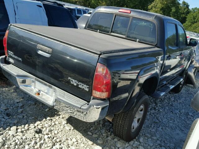 5TEJU62N06Z190122 - 2006 TOYOTA TACOMA DOU BLACK photo 4