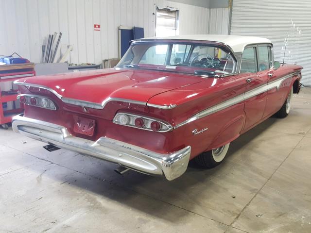 C9UF711157 - 1959 FORD EDSEL RED photo 4