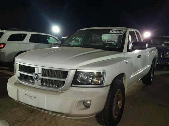 1D7RE3BP9AS232242 - 2010 DODGE DAKOTA WHITE photo 2