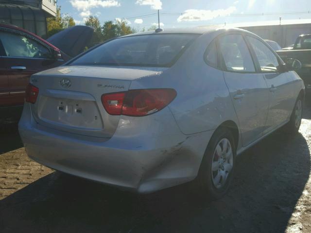 KMHDU46D18U426402 - 2008 HYUNDAI ELANTRA GL SILVER photo 4