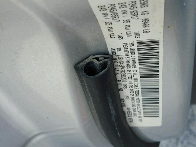 1J8HG48P47C691266 - 2007 JEEP COMMANDER Gümüş foto 10