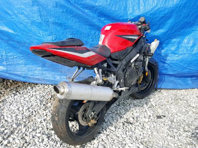 JS1GN7CA752115519 - 2005 SUZUKI GSX-R600 K RED photo 4