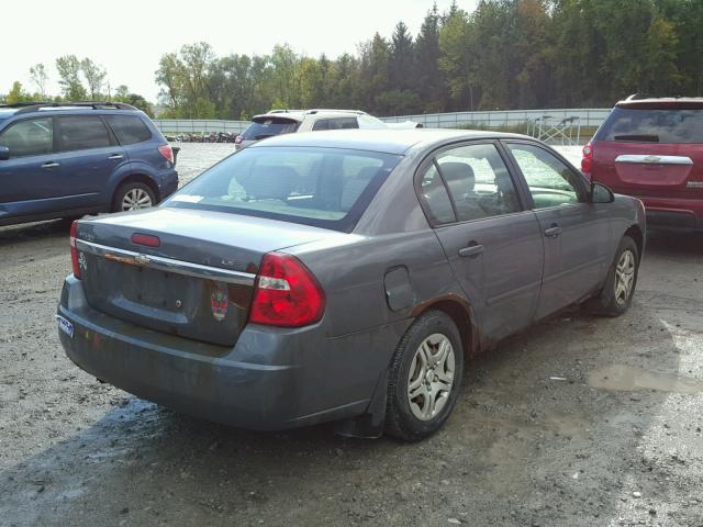 1G1ZS58F07F228992 - 2007 CHEVROLET MALIBU GRAY photo 4