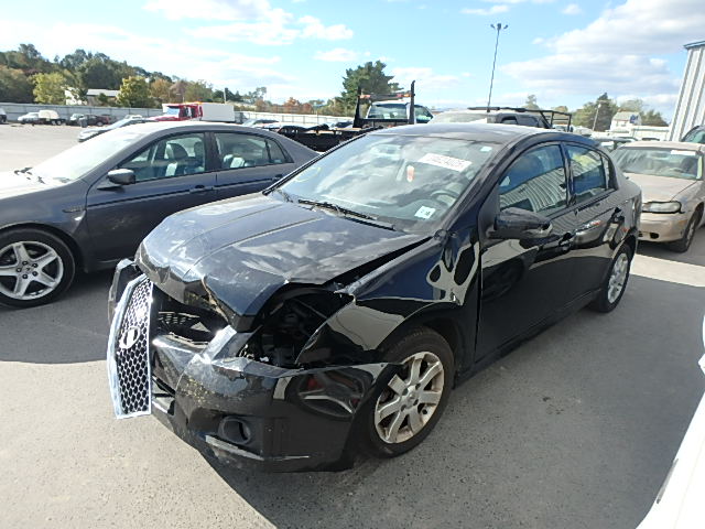 3N1AB6AP3BL680725 - 2011 NISSAN SENTRA BLACK photo 2