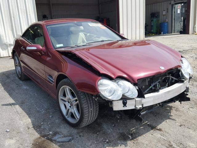 WDBSK71F57F119327 - 2007 MERCEDES-BENZ SL 550 MAROON photo 1