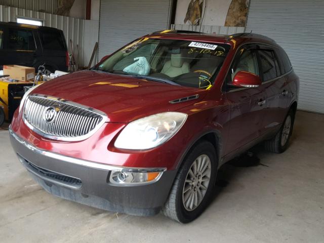 5GALRBED2AJ160808 - 2010 BUICK ENCLAVE CX RED photo 2