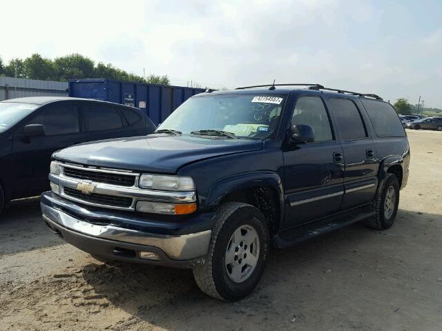 1GNFK16ZX5J233635 - 2005 CHEVROLET SUBURBAN K BLUE photo 2