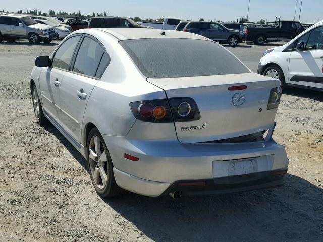 JM1BK123X41178451 - 2004 MAZDA 3 S SILVER photo 3