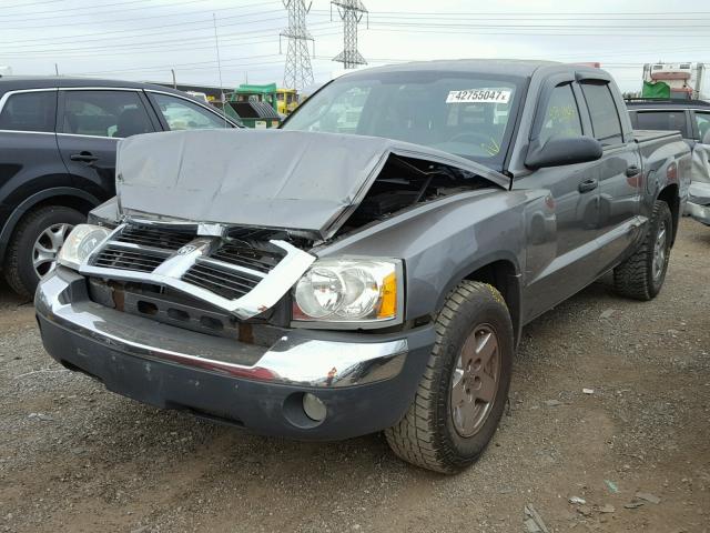 1D7HE48K85S273299 - 2005 DODGE DAKOTA QUA GRAY photo 2