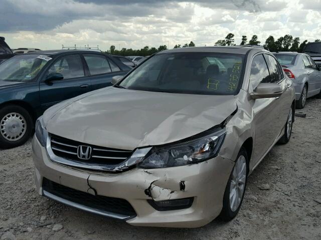 1HGCR3F82FA009806 - 2015 HONDA ACCORD EXL GOLD photo 2