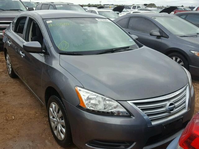 3N1AB7AP4FY334259 - 2015 NISSAN SENTRA GRAY photo 1