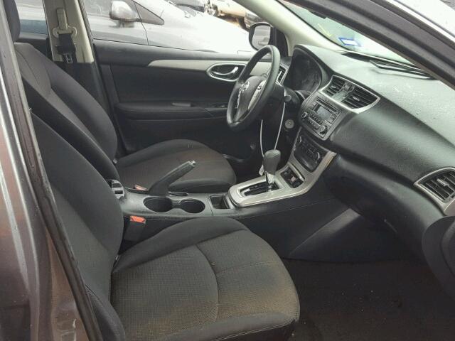 3N1AB7AP4FY334259 - 2015 NISSAN SENTRA GRAY photo 5