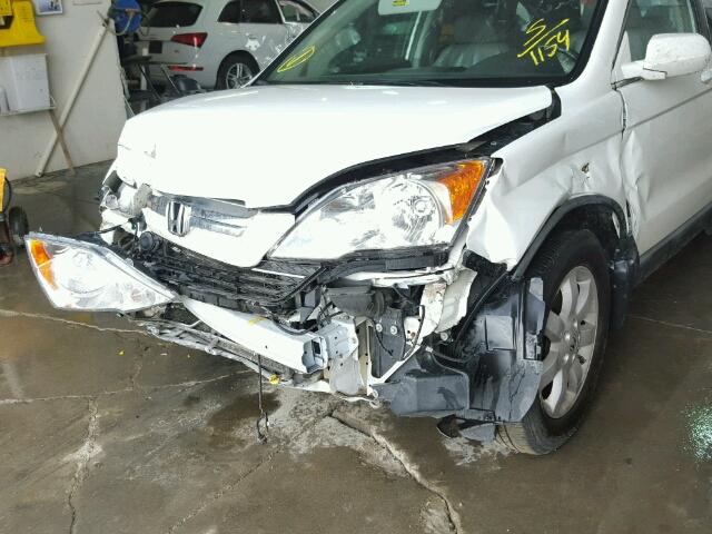 5J6RE48768L011154 - 2008 HONDA CR-V EXL WHITE photo 9