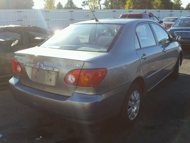 1NXBR32E73Z183088 - 2003 TOYOTA COROLLA GRAY photo 4