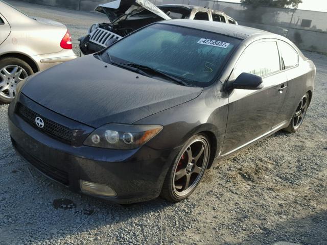 JTKDE167380252326 - 2008 TOYOTA SCION TC BLACK photo 2