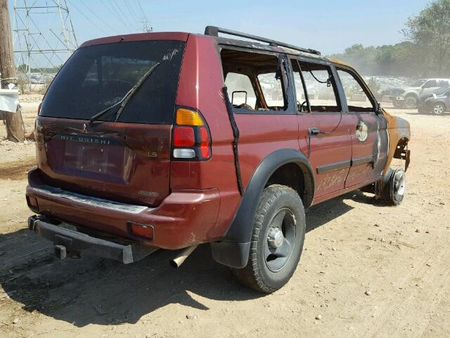 JA4MT21HX1P058757 - 2001 MITSUBISHI MONTERO SP BURGUNDY photo 4