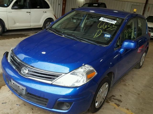 3N1BC1CP8BL506635 - 2011 NISSAN VERSA BLUE photo 2