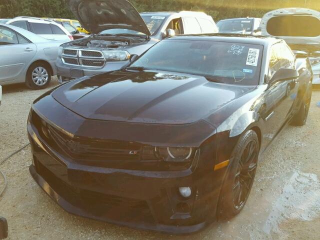 2G1FC1ED2B9138661 - 2011 CHEVROLET CAMARO LT BLACK photo 2