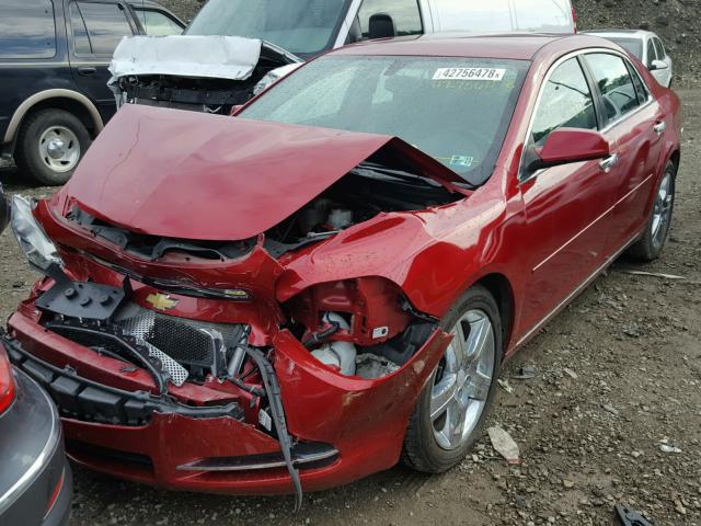 1G1ZC5E01CF272183 - 2012 CHEVROLET MALIBU 1LT ბურგუნდია ფოტო 2