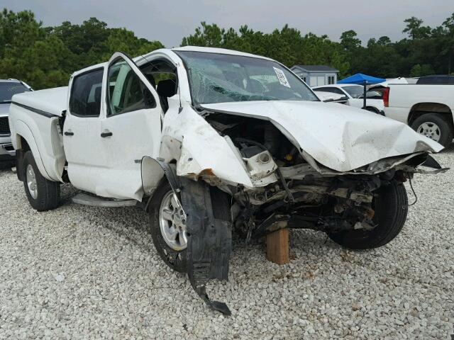 5TEKU72N25Z057791 - 2005 TOYOTA TACOMA DOU WHITE photo 1